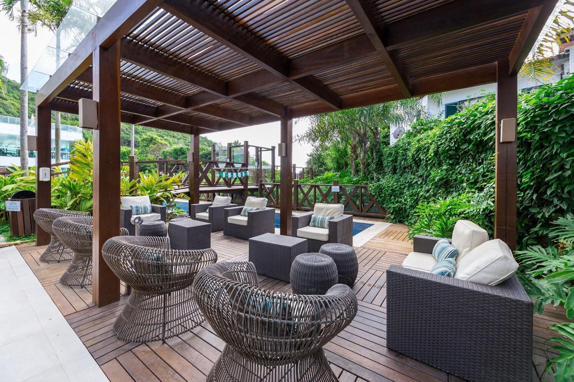 Varandas Do Atlantico 101A - Excelente Apartamento Em Condominio De Luxo A Beira Mar - Piscina Climatizada - Academia - Bombinhas Bagian luar foto