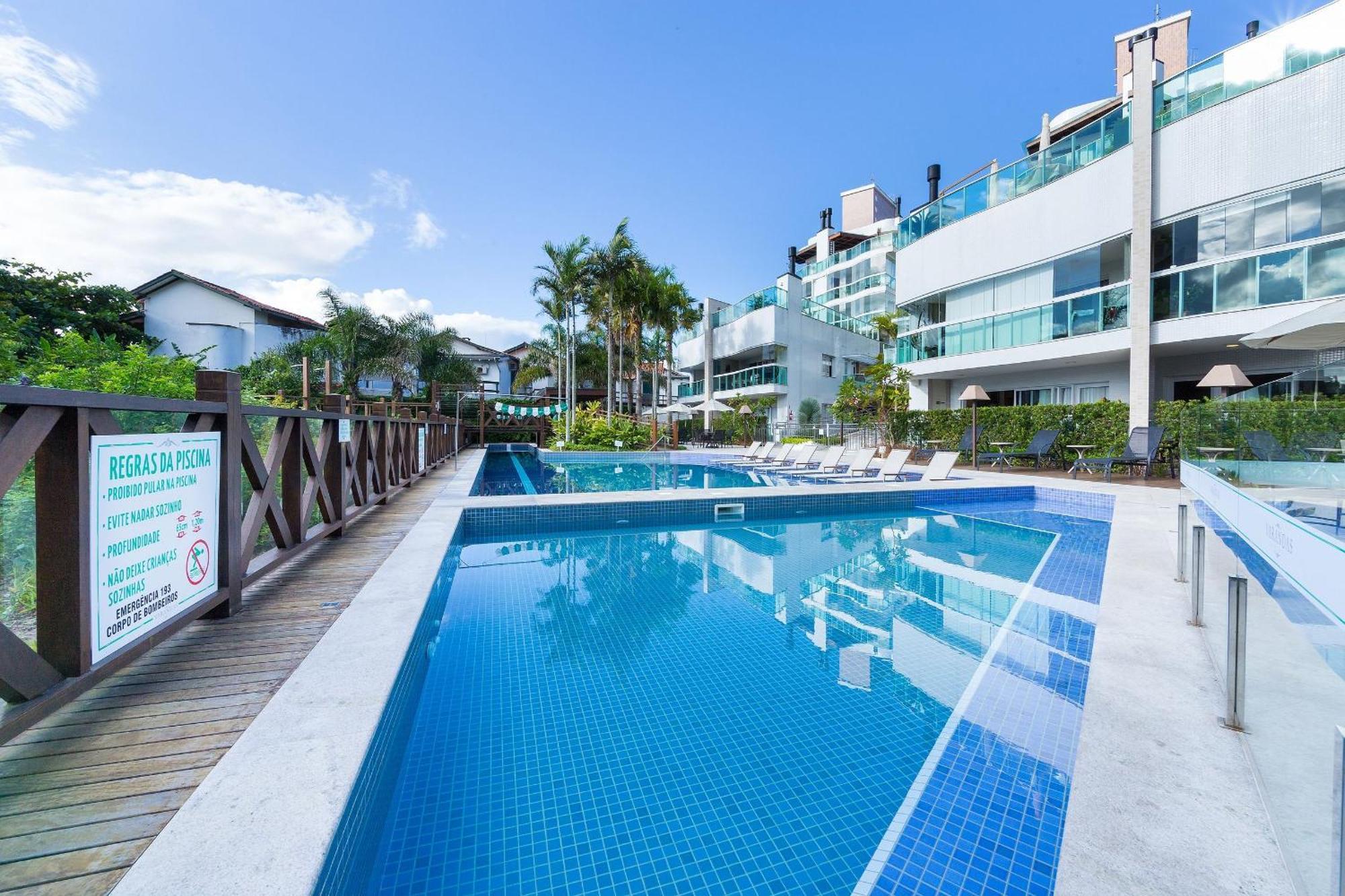 Varandas Do Atlantico 101A - Excelente Apartamento Em Condominio De Luxo A Beira Mar - Piscina Climatizada - Academia - Bombinhas Bagian luar foto