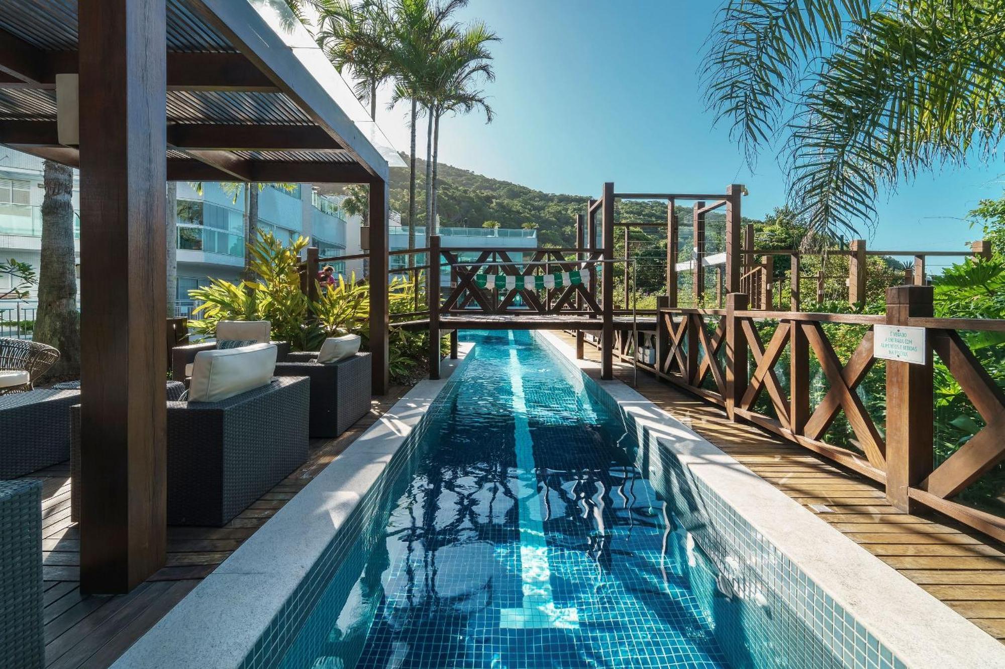Varandas Do Atlantico 101A - Excelente Apartamento Em Condominio De Luxo A Beira Mar - Piscina Climatizada - Academia - Bombinhas Bagian luar foto